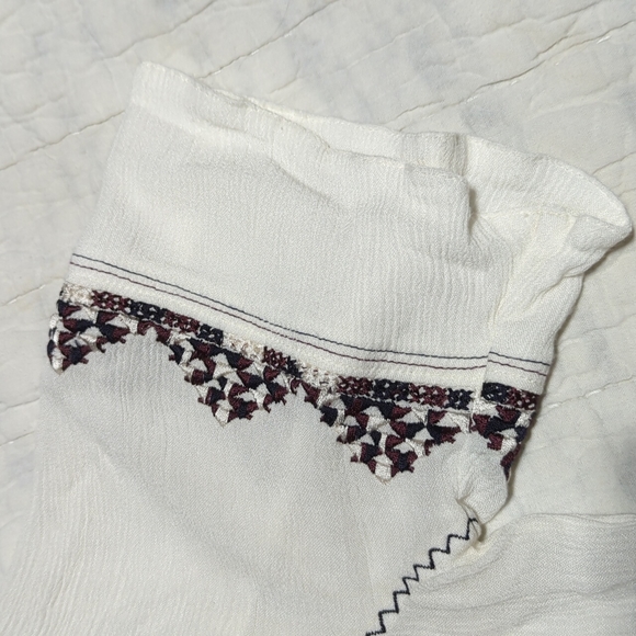 PAIGE Chessa Top Women's Sheer Flowy Blouse - Picture 7 of 10